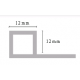 ESQUINERO / CANTONERA PVC CERRADO BLANCO 2,60m