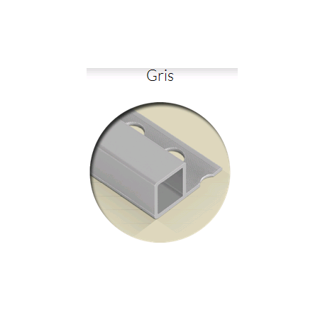 PVC EDGING STRIP FOR TILES GRIS