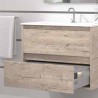 MUEBLE DE BAÑO SUSPENDIDO ETNA 100cm. DE 2 CAJONES + LAVABO