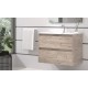 BATHROOM HUNG FURNITURE WITH TWO DRAWERS, 60CM