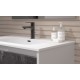BATHROOM HUNG FURNITURE WITH TWO DRAWERS AND MIRROR, 60CM