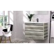 BATHROOM HUNG FURNITURE WITH TWO DRAWERS, 60CM