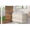 BATHROOM HUNG FURNITURE NASU WITH TWO DRAWERS AND MIRROR, 60CM