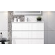 MUEBLE DE BAÑO OROSI 60cm. DE 3 CAJONES + LAVABO + ESPEJO LED 