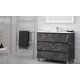 MUEBLE DE BAÑO OROSI 60cm. DE 3 CAJONES + LAVABO + ESPEJO LED 