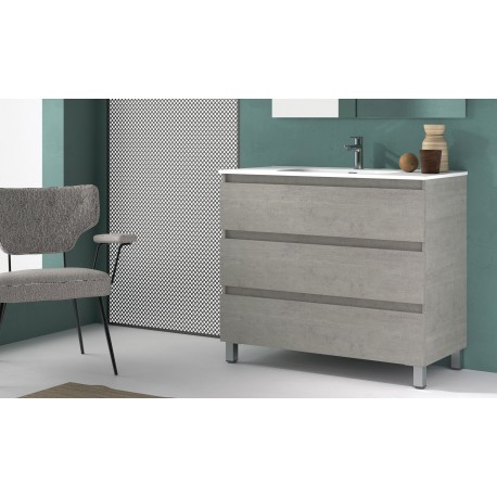 BATHROOM FURNITURE CABINET OROSI WITH THREE DRAWERS, 60CM