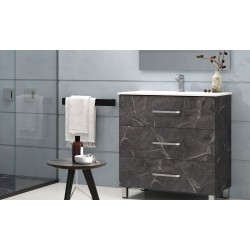 BATHROOM CABINET  FUJI WITH THREE DRAWERS AND MIRROR, 60CM