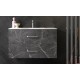 BATHROOM HUNG FURNITURE WITH TWO DRAWERS, 60CM