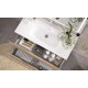 MUEBLE DE BAÑO SUSPENDIDO TEIDE 60cm. DE 2 CAJONES + LAVABO + ESPEJO LED 