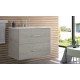 BATHROOM HUNG FURNITURE WITH TWO DRAWERS, 60CM