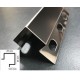 LISTELO " ALFA " ACERO INOXIDABLE CEPILLADO H - 12,5mm x 2,60m