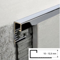 LISTELO LATON CROMO 10x10mm x 2,70m