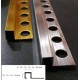 LISTELO ALUMINIO PLATA MATE 5x12mm x 2,60m
