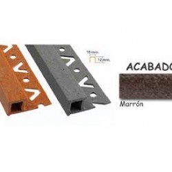 LISTELO FIBRA COLOR MARRON 12x12mmx2,50m