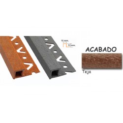 LISTELO FIBRA COLOR TEJA 12x12mmx2,50m