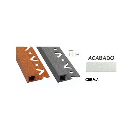 LISTELO FIBRA COLOR CREMA 12x12mmx2,50m