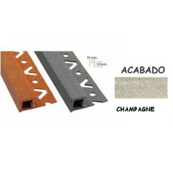 LISTELO FIBRA COLOR CHAMPAGNE 12x12mmx2,50m