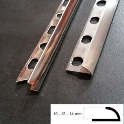 GLOSS DECORATIVE PROFILE  STEEL TRIMS 10mm  2,60m