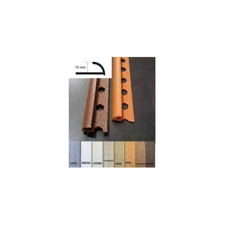 GUARDACANTO FIBRA COLOR ARENA 10mmx2,50m