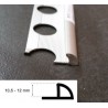 GUARDACANTO DE ALUMINIO SLIM PLATA MATE 4,5mm 2,5m