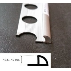GUARDACANTO DE ALUMINIO SLIM PLATA MATE 4,5mm 2,5m