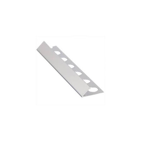 PERFIL BISEL 45º PLATA MATE 10mm  2.5m