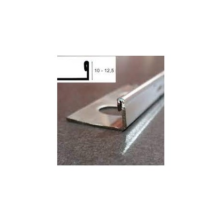 REMATE SEPARADOR DE ACERO - BRILLO - 10mm 2,6m