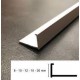 REMATE SEPARADOR DE ALUMINIO - BLANCO 10mm  2,5m