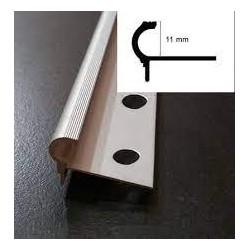PELDAÑO DE ALUMINIO CLÁSICO CURVO 11mm 2.5m