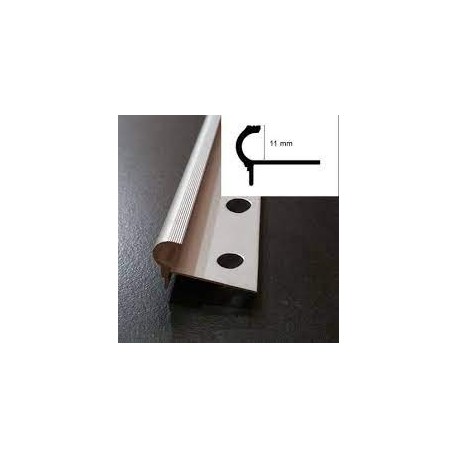 STEP CLASIC CURVED - ALUMINUM - MATT SILVER  11mm 2,5m