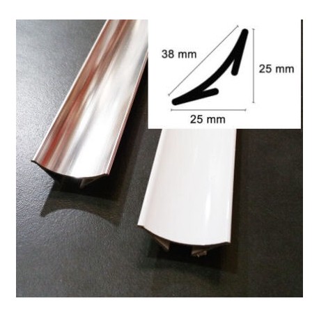 ESCOCIA ALUMINIO EXTERIOR - PLATA BRILLO