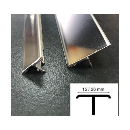 T PROFILE - STAINLESS STEEL - GLOSS