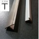 T PROFILE - ALUMINUM - MATT SILVER 10mm