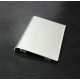 RODAPIÉ ALUMINIO CANTO REDONDO PLATA MATE 70x10mm 
