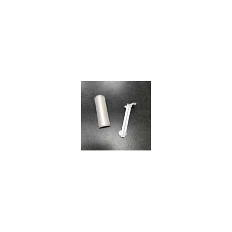 UNIÓN EXTERIOR RODAPIÉ ALUMINIO CANTO REDONDO PLATA MATE 70mm 