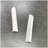 RIGHT COVER  COMPLEMENT ALUMINUM BASEBOARD ROUND EDGE MATTE SILVER 70mm