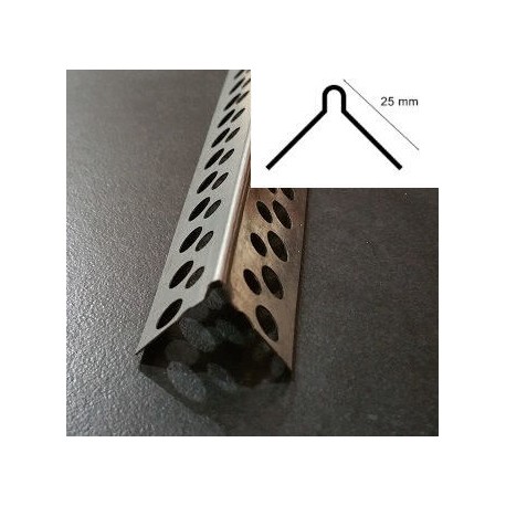GUARDAVIVOS PARA YESO GALVANIZADO PERFORADO