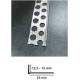 PERFIL DE CIERRE PARA EMPLASTECER - ALUMINIO  12,5mm 