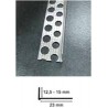 PERFIL DE CIERRE PARA EMPLASTECER - ALUMINIO  15mm 