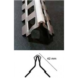 GUARDAVIVOS EXTERIOR GALVANIZADO PARA MORTERO 42mm PVC