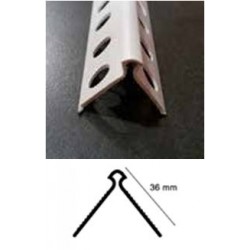 GUARDAVIVOS EXTERIOR PVC MONOCAPA BLANCO