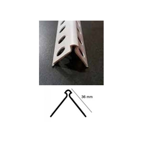 GUARDAVIVOS EXTERIOR PVC MONOCAPA BLANCO