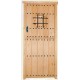 EXTERIOR WOODEN DOOR - GRILLE, NAIL - PARTITIONED DOOR LEAVES