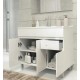 CLIFF BATHROOM CABINET 80cm. WITH 3 DOORS + 1 DRAWER + SINK 
