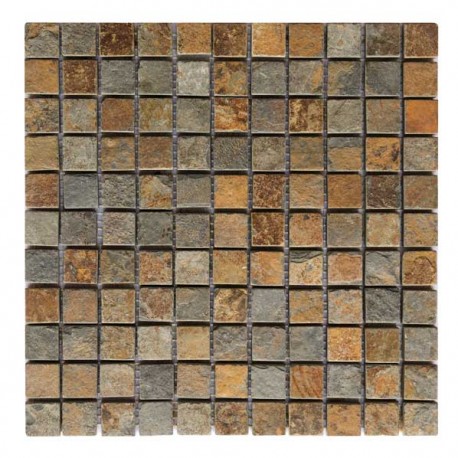 NATURAL STONE MOSAIC MOS-07 MULTICOLOR  30,5x30,5cm.
