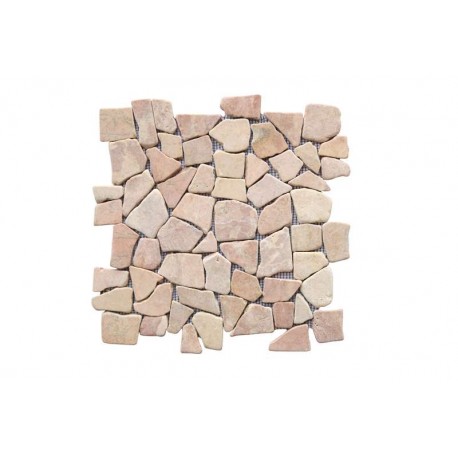 IRREGULAR NATURAL STONE MOSAIC MOS-102 PINKYSH 30x30cm.