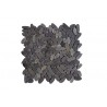IRREGULAR MOSAIC NATURAL CUT STONE   MOS-206 BLACK 30x30cm.