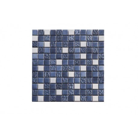 MOSAICO PIEDRA, METAL Y CRISTAL MOS-502 30x30cm.