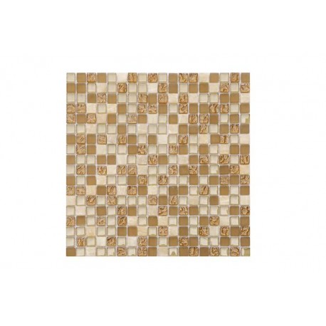 MOSAICO PIEDRA, METAL Y CRISTAL MOS-505 30x30cm.