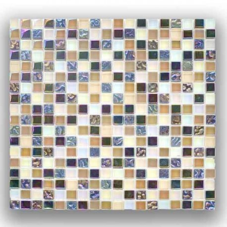 MOSAICO PIEDRA, METAL Y CRISTAL MOS-544 30x30cm.